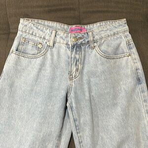 Edikted Raelynn Light Blue Wide Leg Jeans